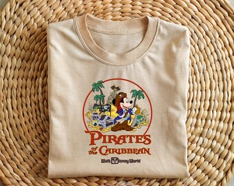 Cute Pirate Mouse Shirt, Treasure Island Adventure Tee, Cartoon Pirate Graphic Tee, Family Vacation Matching Shirt, Theme Park Trip Outfit