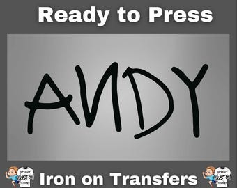 Andy Boot Signature DTF, Woody's Handwriting Iron On, Magical Vacation Transfer, Theme Park Ready to Press, DIY Costume Decal