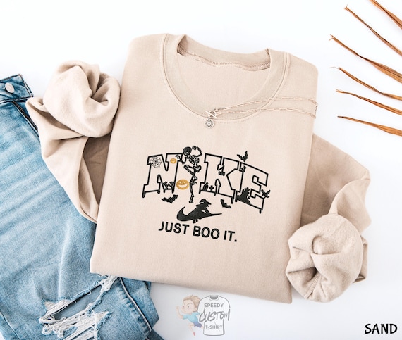 Just Boo Embroidery Sweatshirt, Just Boo Shirt, Halloween Spooky Season Shirt, Funny Halloween Party Shirt, Halloween Gift, Horror Scary Tee