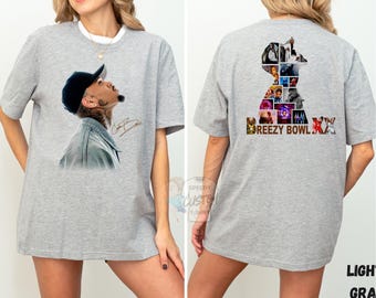Chris Brown Breezy Bowl XX Graphic Tee, Chris Brown Shirt, Chris Brown Concert 2025, Chris Brown Graphic Shirt, Chris Brown Fan Gift