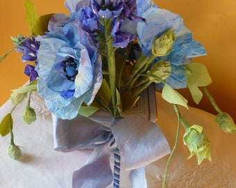 Texas Belle Crepe Paper Wedding Bouquet