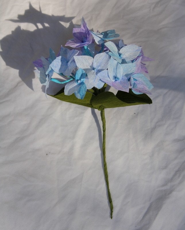 Crepe Paper Hydrangea Etsy