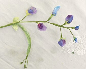 Crepe Paper Sweet Peas