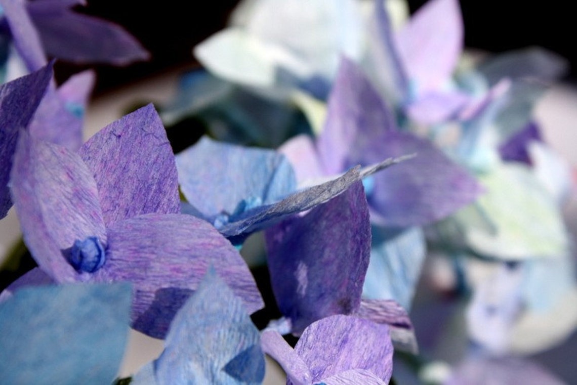 Crepe Paper Hydrangea Etsy