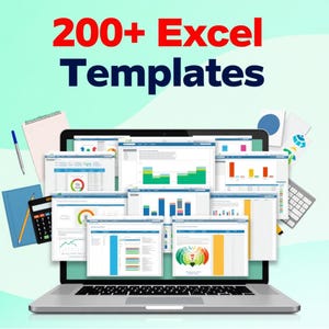 200+ Excel & Google Sheets Templates, Ultimate Productivity and Business Toolkit | Budget, Finance, Planners, Dashboards