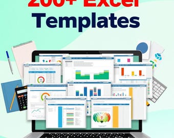 200+ Excel & Google Sheets Vorlagen, ultimatives Toolkit für Kreativität und Business | Budget, Fiskus, Planer, Dashboards