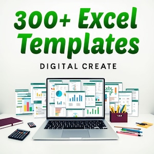 300種類以上のExcelとGoogleスプレッドシートのテンプレート｜予算、ビジネス、プランナー、生産性向上のためのバンドル