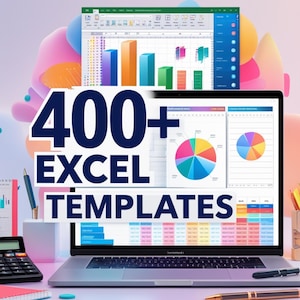400+ Productivity Excel Templates Pack | Finance, Small Business, KPI Dashboards, Planners & Trackers