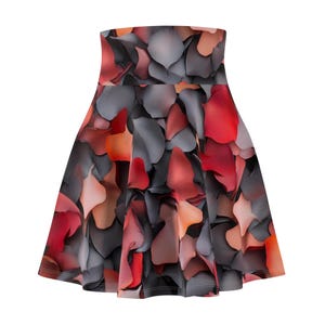 Floral Fun Women&#39;s Skater Skirt, Casual Skirt, Summer Outfits, Vintage Style, Dance Skirt, Floral Print Fashion