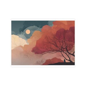 Künstlerisches Postkarten-Bundle - Malerische Naturillustrationen, Perfekt für das Versenden von Grüßen, Sammlerstücken, Wandkunst, Geschenken, umweltfreundlich
