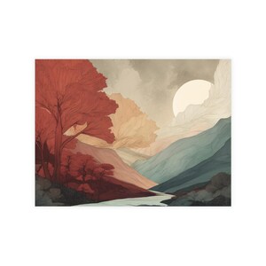 Kunstpostkarten Set, Malerische Natur Kunstwerke, Geschenkanhänger, Reiseerinnerungen, Umweltfreundliches Briefpapier