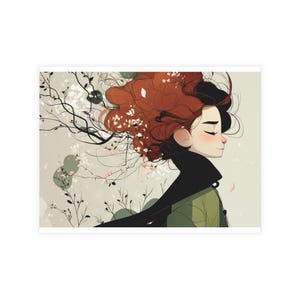 Pacote de cartões postais artísticos excêntricos, cartões com design floral, presentes ilustrados, perfeitos para enviar bilhetes gentis, cumprimentos de aniversário, amantes da arte