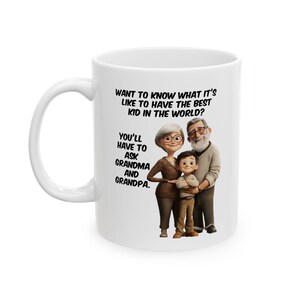 Funny Grandma Coffee Mug, Gift for Grandma, Cute Humor Mug, Ceramic Tea Cup, Perfect for Birthdays, Holidays, Family Gatherings
