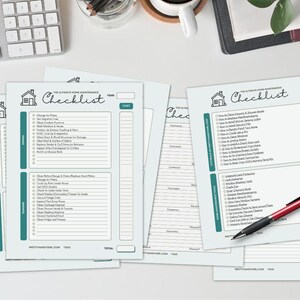The Ultimate Home Maintenance Checklist (immediate Downloadable File ...