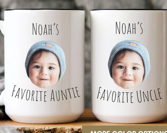 Personalized Baby Photo Mug – Custom Aunt/Uncle Gift