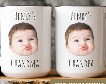 Personalized Grandma Mug, Custom Baby Photo, Mother's Day Gift