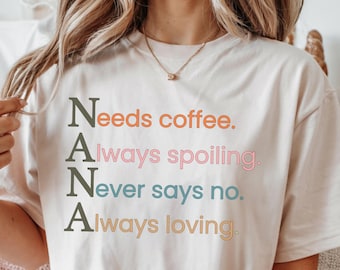 Funny Nana Definition Shirt, Retro Grandma Gift, Comfort Colors®