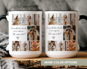 Custom Photo Collage Coffee Mug, Personalized Family Keepsake