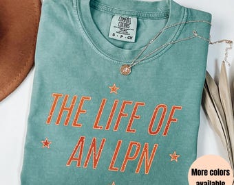 LPN Nurse Shirt, Retro Comfort Colors Tee, Nurse Appreciation