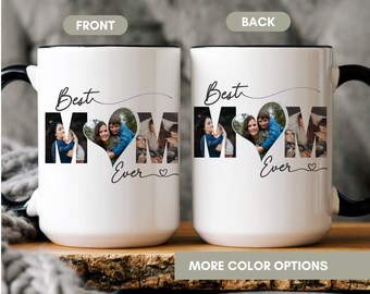 Personalized Photo Collage Mug, Mom Ever Gift