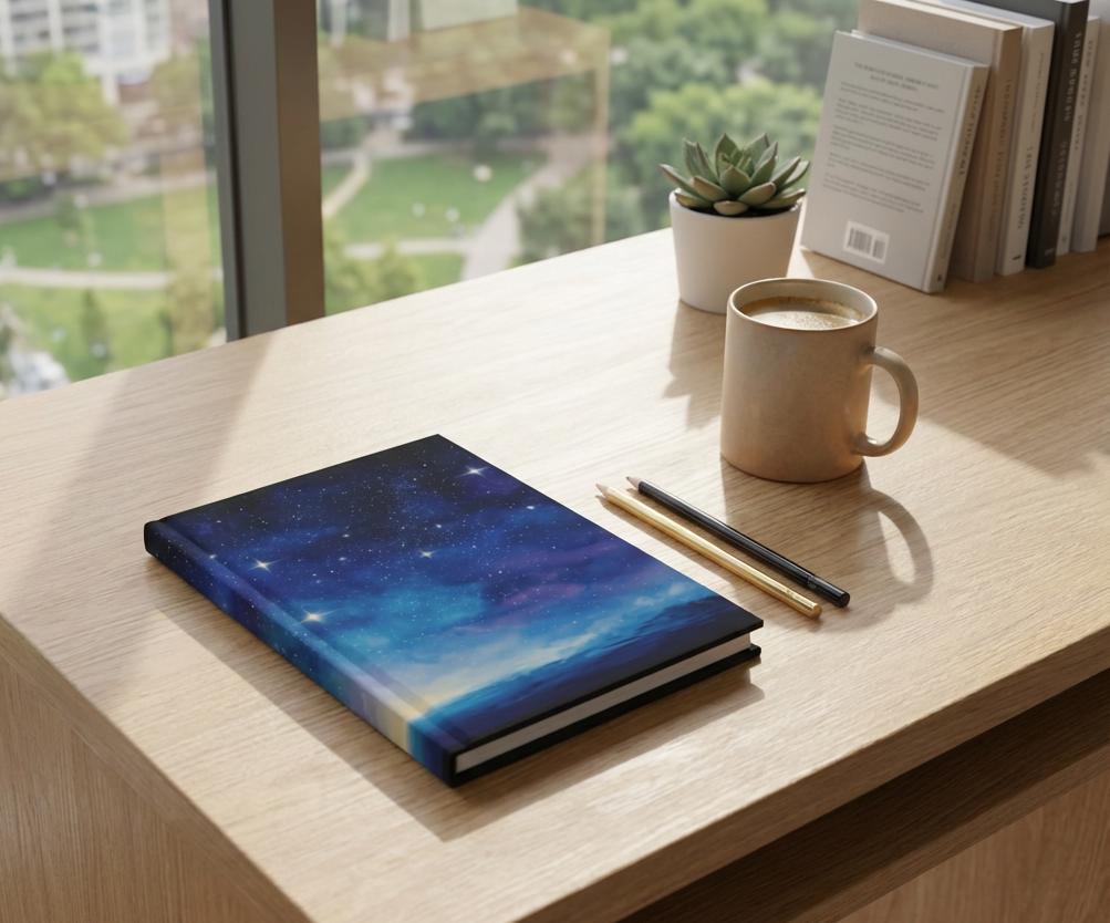 Starry Night Sky Hardcover Journal | Galaxy Constellation Notebook - Etsy