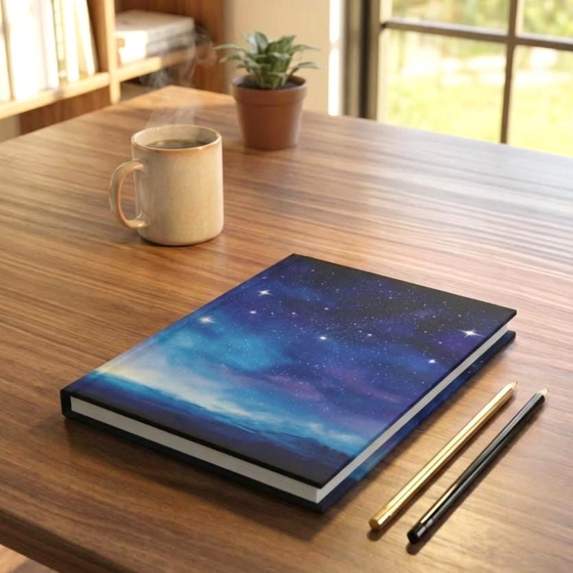 Starry Night Sky Hardcover Journal | Galaxy Constellation Notebook - Etsy