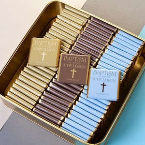 Personalized Baptism Chocolate Favors, Baptism Chocolate Box, Baby Shower Chocolate Favors, Welcome Baby Shower Gift, Baptism Boy Girl Favor
