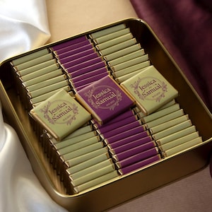 Gold Chocolate Wedding Favors, Box Chocolate, Chocolate For Guests, Engagement Chocolate, Wedding Chocolate, Customized Chocolate