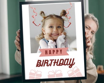 Birthday Magazine Template | Custom Editable Vogue Style Canva Mag | Gift for BF, Best Friend, Graduation