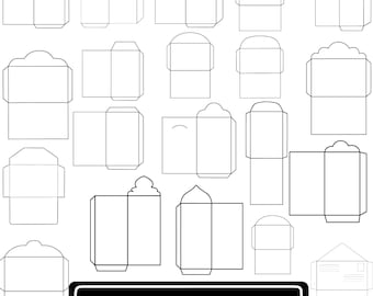 Envelope Template Bundle|Envelope SVG Templates|Money envelope blank template|Card Making|Card Envelope Templates|PNG|Instant Download|