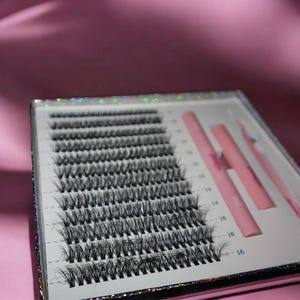 Leichtes Cluster Lash Wimpernverlängerungs-Kit, einzelne falsche Wimpern