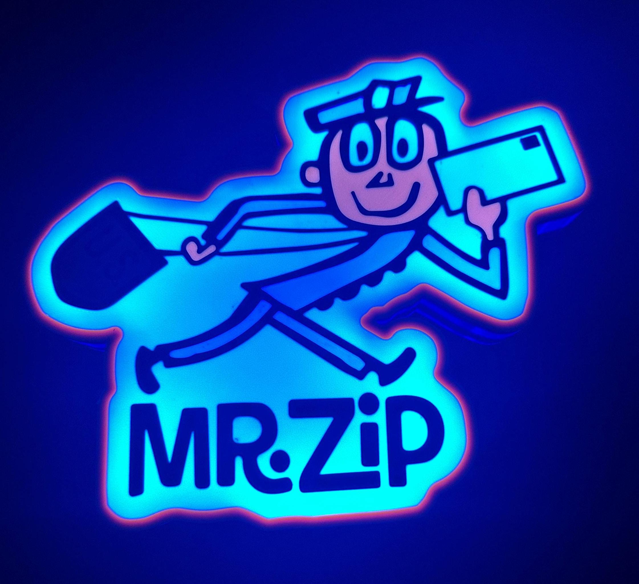 Mr. ZIP -zippy- Light Sign - USPS - Etsy
