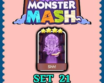 Mogo Sticker 4 Star - Shh! - Set 21 - Monster Mash - Fast Delivery