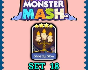 Mogo Sticker 4 Star - Ghostly Glow - Set 18 - Monster Mash - Fast Delivery