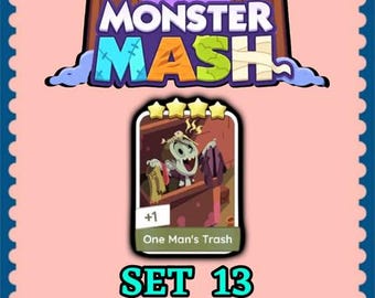 Mogo Sticker 4 Star - One Man's Trash - Set 13 - Monster Mash - Fast Delivery