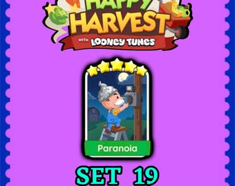 Monopoly Sticker 5 Star - Paranoia - Set 19 - Happy Harvest - Fast Delivery