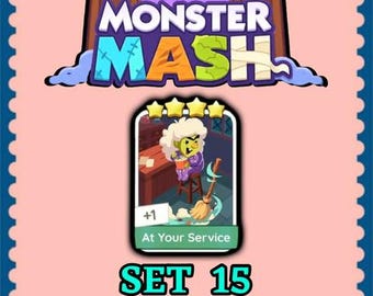 Mogo Sticker 4 Star - At Your Service - Set 15 - Monster Mash - Fast Delivery