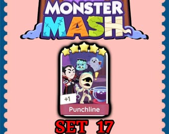 Mogo Sticker 5 Star - Punchline - Set 17 - Monster Mash - Fast Delivery