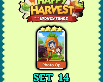 Monopoly Sticker 4 Star - Photo Op - Set 14 - Happy Harvest - Fast Delivery