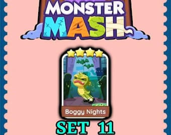 Mogo Sticker 4 Star - Boggy Nights - Set 11 - Monster Mash - Fast Delivery
