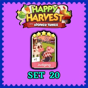Monopoly Sticker 5 Star - Judging - Set 20 - Happy Harvest - Fast Delivery