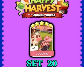 Monopoly Sticker 5 Star - Judging - Set 20 - Happy Harvest - Fast Delivery