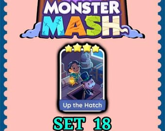 Mogo Sticker 4 Star - Up the Hatch - Set 18 - Monster Mash - Fast Delivery