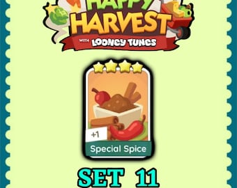 Monopoly Sticker 4 Star - Special Spice - Set 11 - Happy Harvest - Fast Delivery