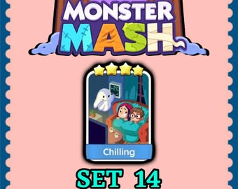 Mogo Sticker 4 Star - Chilling - Set 14 - Monster Mash - Fast Delivery