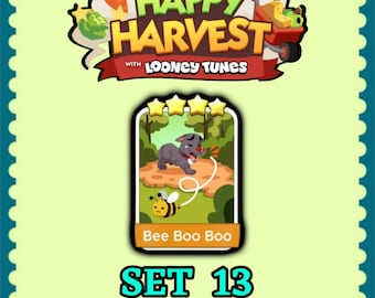 Monopoly Sticker 4 Star - Bee Boo Boo - Set 13 - Happy Harvest - Fast Delivery