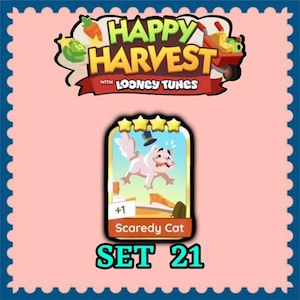 Monopoly 4 Star Golden Blitz - Scaredy Cat Set 21 - 4 Star Sticker