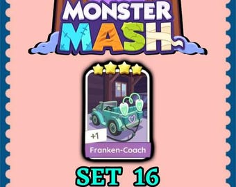 Mogo Sticker 4 Star - Franken-Coach - Set 16 - Monster Mash - Fast Delivery