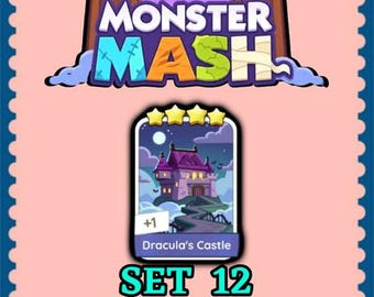 Mogo Sticker 4 Star - Dracula's Castle - Set 12 - Monster Mash - Fast Delivery