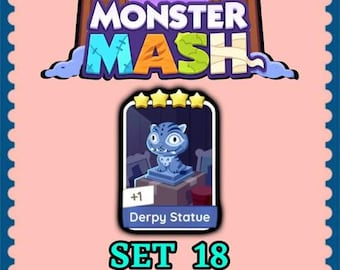 Mogo Sticker 4 Star - Derpy Statue - Set 18 - Monster Mash - Fast Delivery
